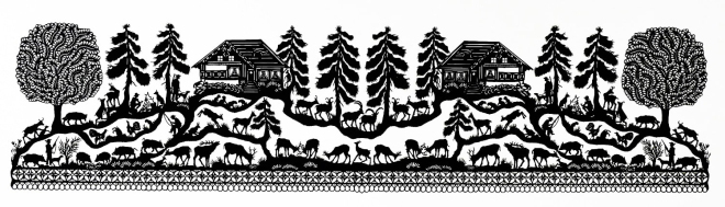 Wildes Getue, 23cm / 76cm