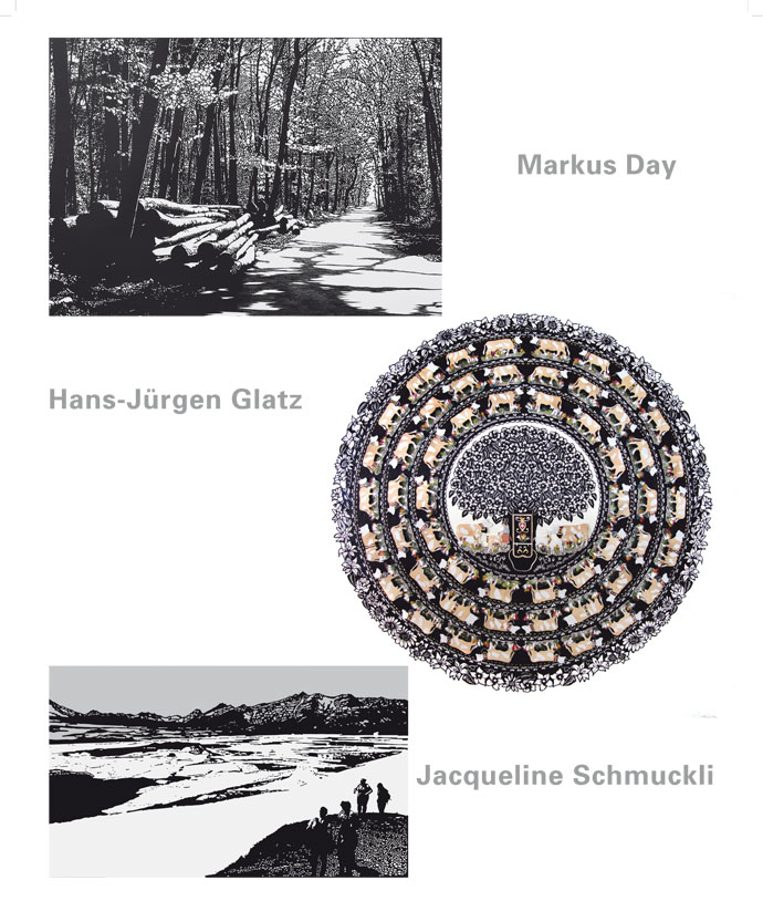 Scherenschnitt Ausstellung: Markus Day - Hans-Jürgen Glatz - Jacqueline Schmuckli